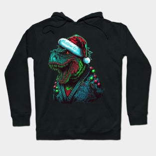 T-Rex Santa Hoodie